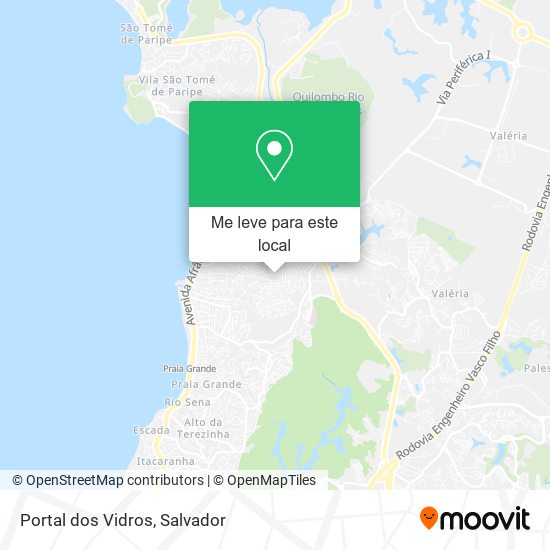 Portal dos Vidros mapa