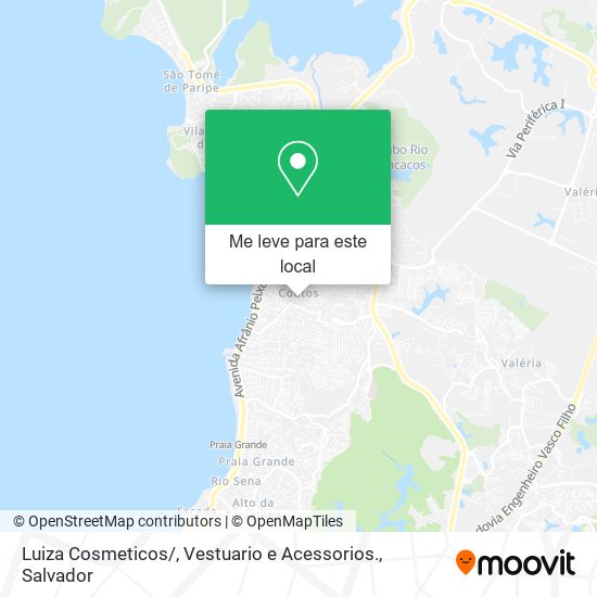 Luiza Cosmeticos / , Vestuario e Acessorios. mapa