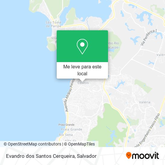 Evandro dos Santos Cerqueira mapa
