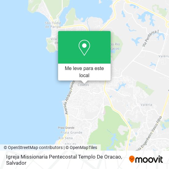 Igreja Missionaria Pentecostal Templo De Oracao mapa