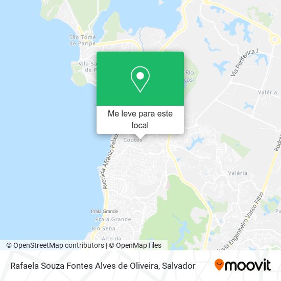 Rafaela Souza Fontes Alves de Oliveira mapa