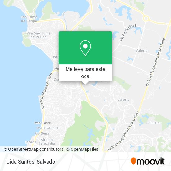 Cida Santos mapa