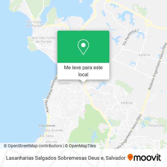 Lasanharias Salgados Sobremesas Deus e mapa