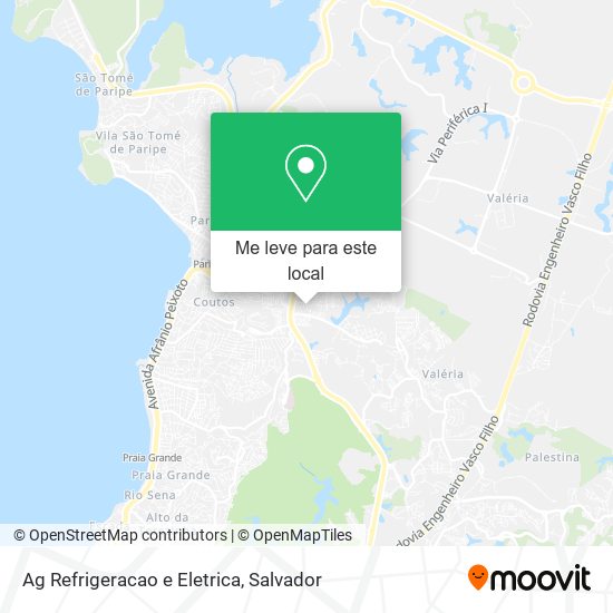 Ag Refrigeracao e Eletrica mapa