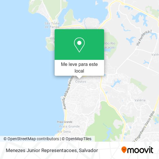 Menezes Junior Representacoes mapa