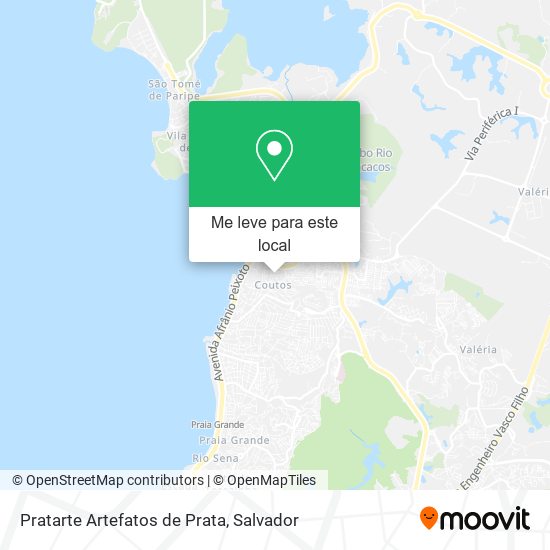 Pratarte Artefatos de Prata mapa