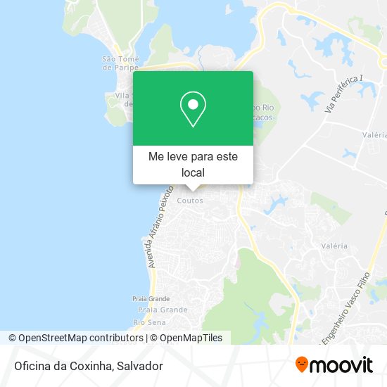 Oficina da Coxinha mapa