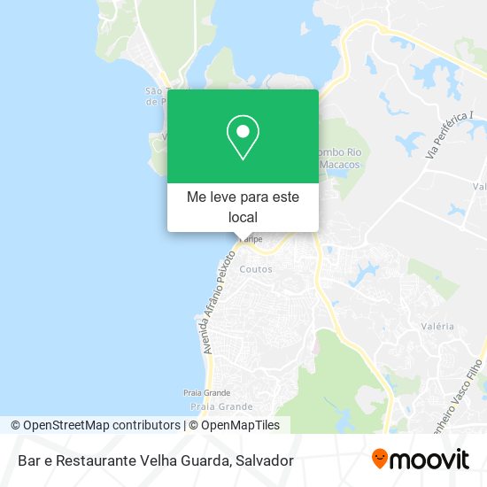 Bar e Restaurante Velha Guarda mapa