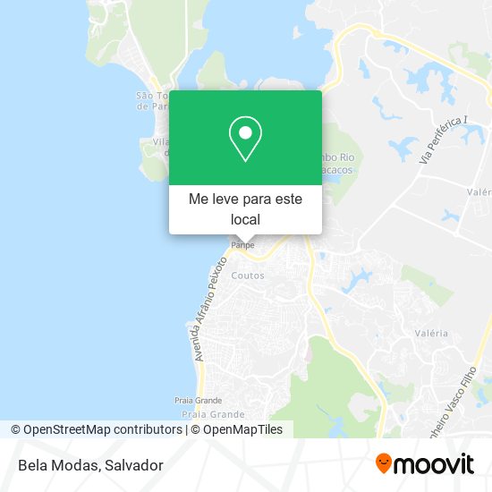 Bela Modas mapa