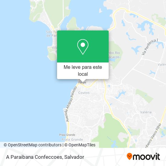 A Paraibana Confeccoes mapa