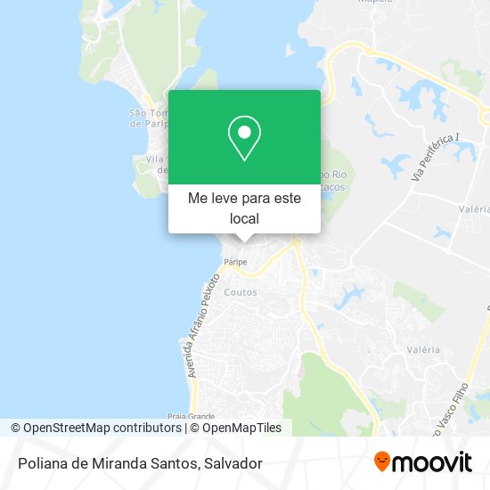 Poliana de Miranda Santos mapa