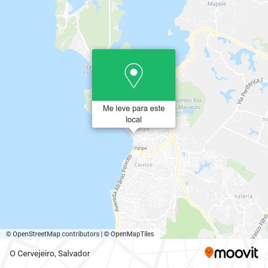 O Cervejeiro mapa