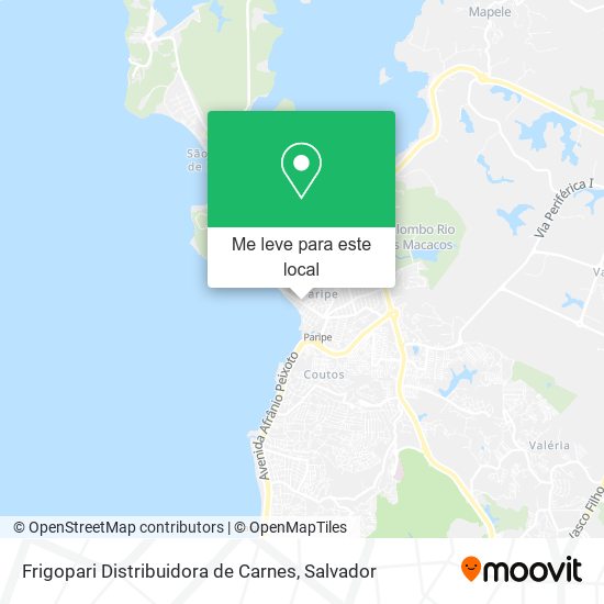Frigopari Distribuidora de Carnes mapa