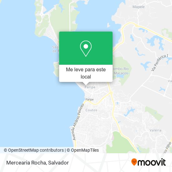 Mercearia Rocha mapa