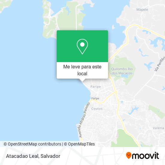 Atacadao Leal mapa