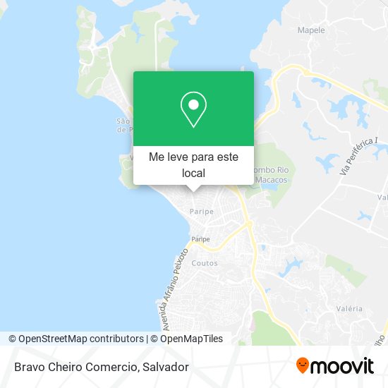 Bravo Cheiro Comercio mapa