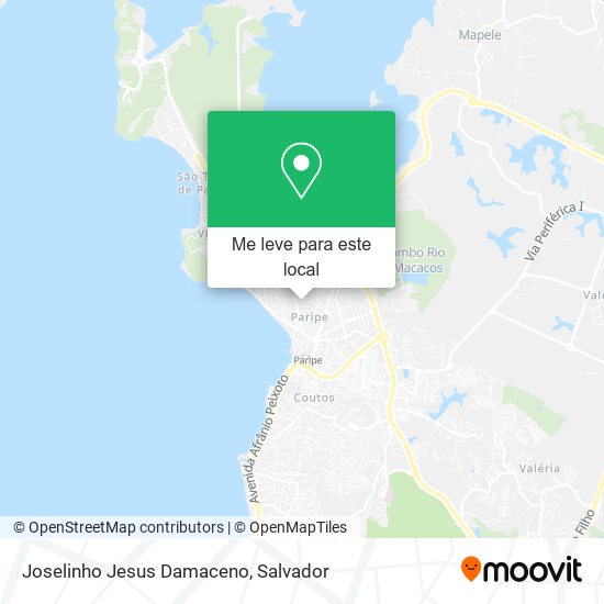 Joselinho Jesus Damaceno mapa