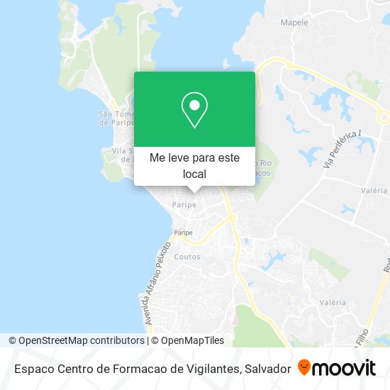 Espaco Centro de Formacao de Vigilantes mapa