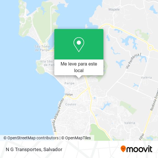 N G Transportes mapa