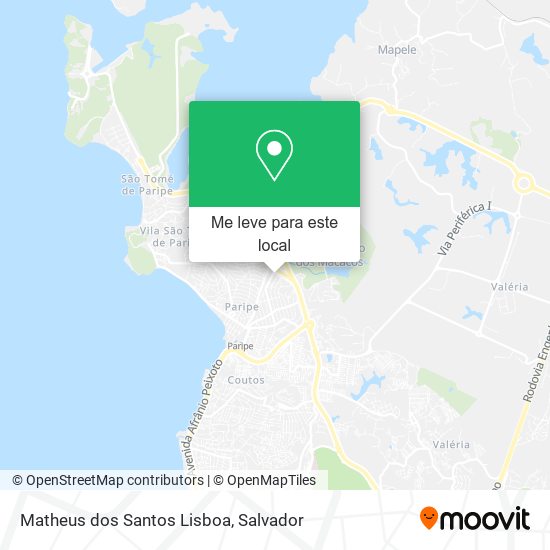 Matheus dos Santos Lisboa mapa