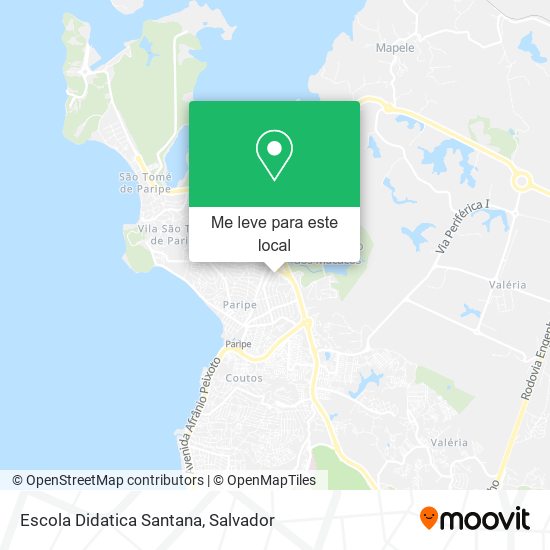 Escola Didatica Santana mapa