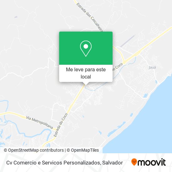 Cv Comercio e Servicos Personalizados mapa