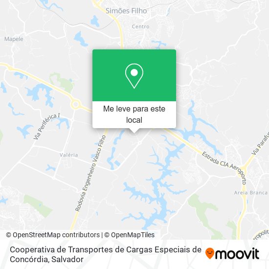 Cooperativa de Transportes de Cargas Especiais de Concórdia mapa