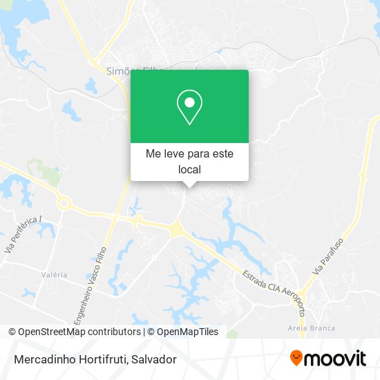 Mercadinho Hortifruti mapa