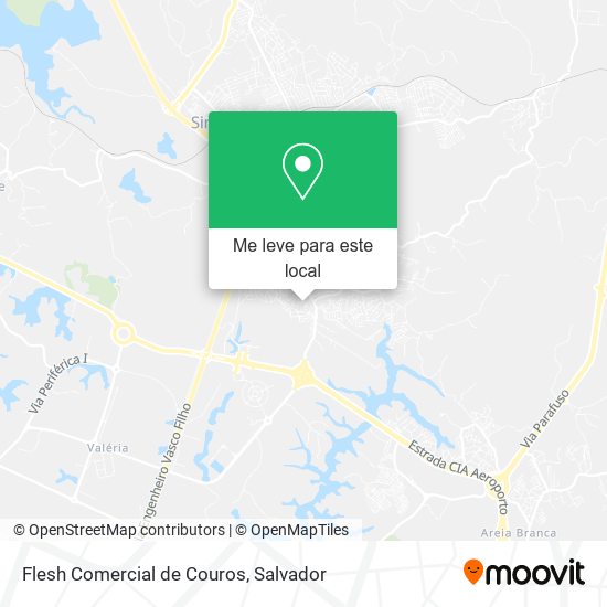 Flesh Comercial de Couros mapa