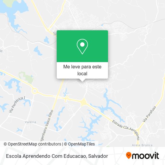 Escola Aprendendo Com Educacao mapa