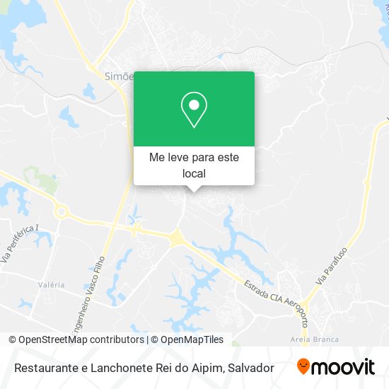 Restaurante e Lanchonete Rei do Aipim mapa