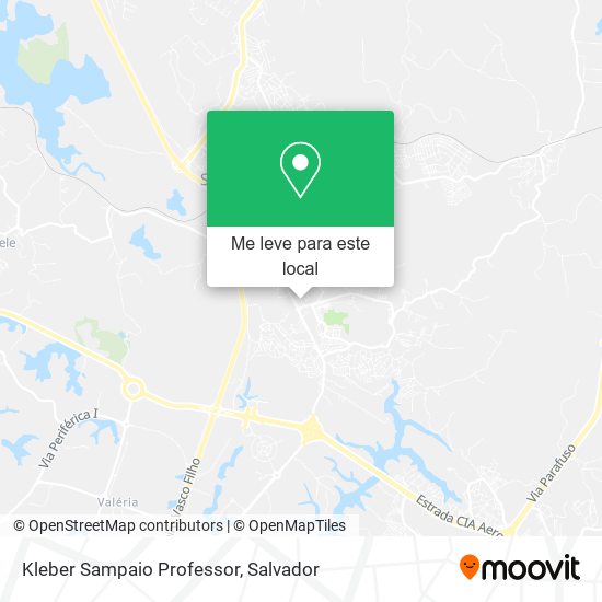 Kleber Sampaio Professor mapa