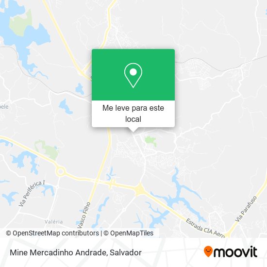 Mine Mercadinho Andrade mapa