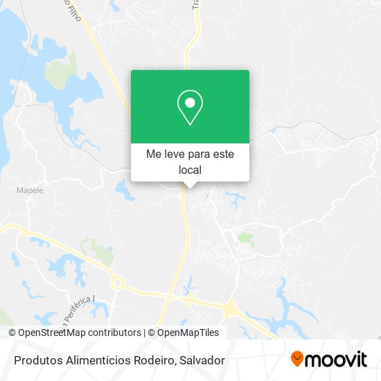 Produtos Alimenticios Rodeiro mapa