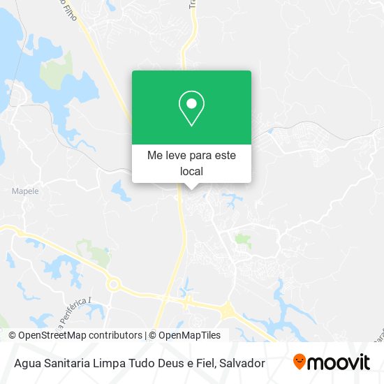 Agua Sanitaria Limpa Tudo Deus e Fiel mapa