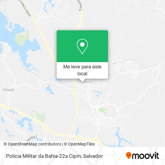 Polícia Militar da Bahia-22a Cipm mapa