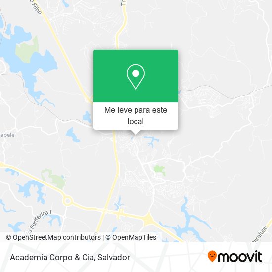 Academia Corpo & Cia mapa