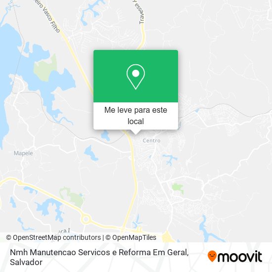 Nmh Manutencao Servicos e Reforma Em Geral mapa