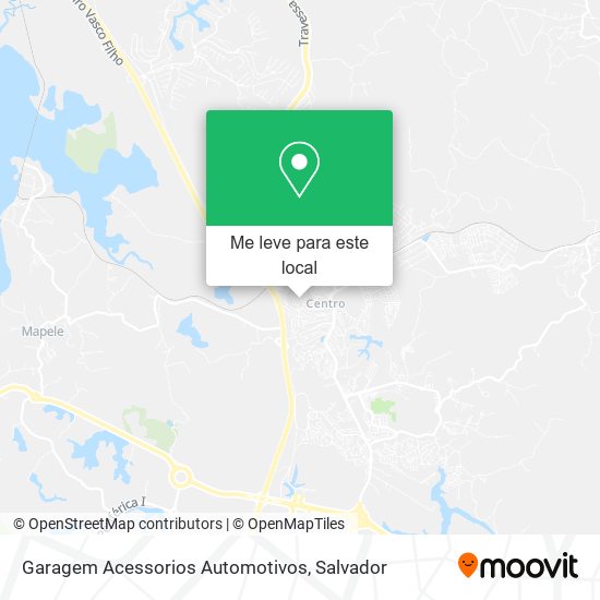 Garagem Acessorios Automotivos mapa