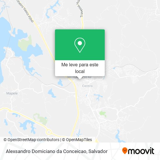 Alexsandro Domiciano da Conceicao mapa