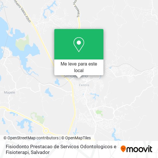 Fisiodonto Prestacao de Servicos Odontologicos e Fisioterapi mapa