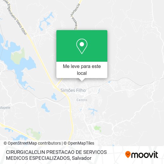 CIRURGICALCLIN PRESTACAO DE SERVICOS MEDICOS ESPECIALIZADOS mapa