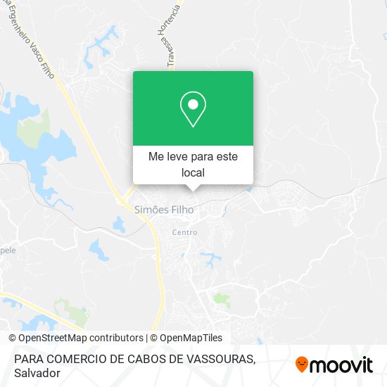 PARA COMERCIO DE CABOS DE VASSOURAS mapa