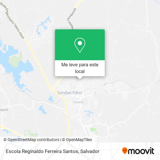 Escola Reginaldo Ferreira Santos mapa