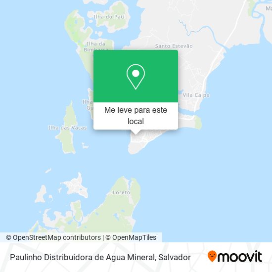 Paulinho Distribuidora de Agua Mineral mapa