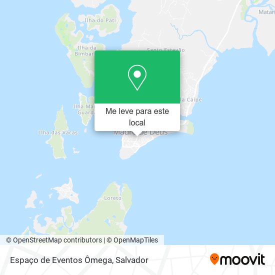 Espaço de Eventos Ômega mapa