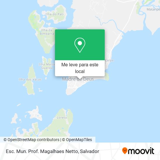 Esc. Mun. Prof. Magalhaes Netto mapa