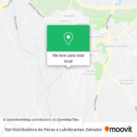 Dpl-Distribuidora de Pecas e Lubrificantes mapa