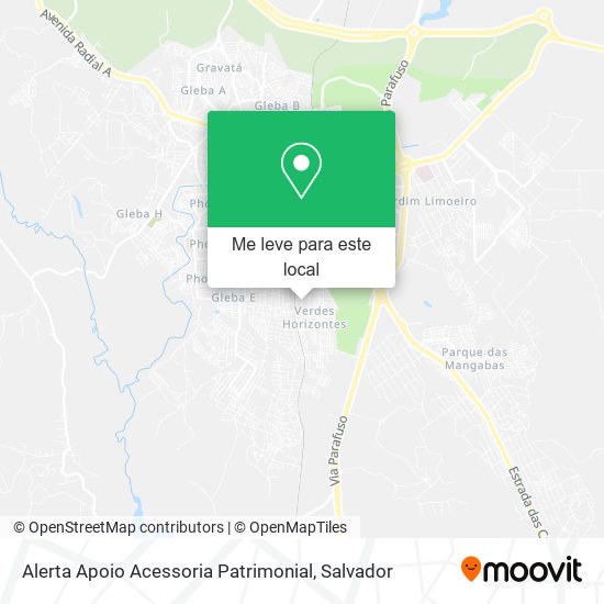 Alerta Apoio Acessoria Patrimonial mapa