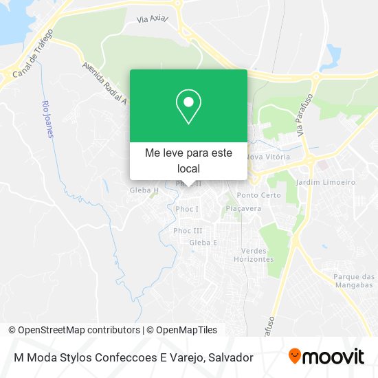 M Moda Stylos Confeccoes E Varejo mapa